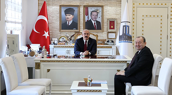 ŞADAN DOĞAN'DAN VALİ TORAMAN'A ZİYARET