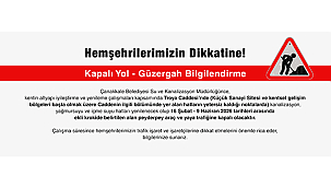 TROYA CADDESİ'NDE ALTYAPI ÇALIŞMASI: BAZI BÖLÜMLER TRAFİĞE KAPATILACAK