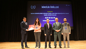 TÜBİTAK 2204-A'DA ÇANAKKALE'YE İKİNCİLİK GURURU