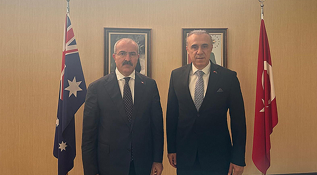 VALİ TORAMAN'DAN CANBERRA'DA BÜYÜKELÇİ GEZER'E ZİYARET