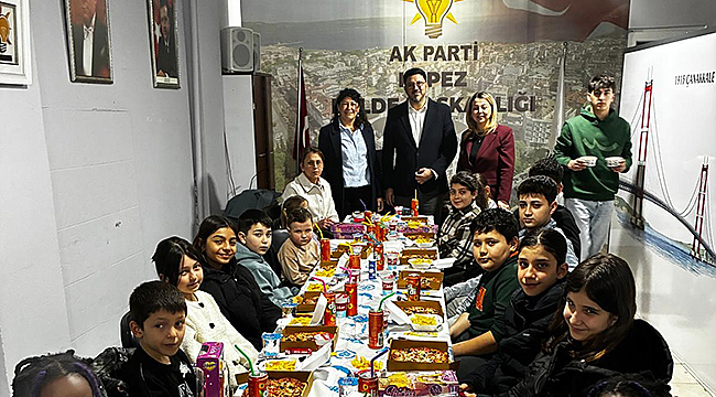 AK PARTİ ÇANAKKALE TEŞKİLATI ÇOCUKLARLA İFTAR SOFRASINDA BULUŞTU