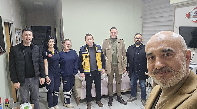 BİGA'DA ACİL SAĞLIK PERSONELİNE İFTAR SONRASI ZİYARET