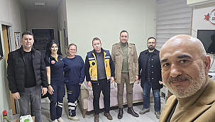 BİGA'DA ACİL SAĞLIK PERSONELİNE İFTAR SONRASI ZİYARET