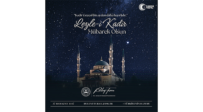 BİN AYDAN HAYIRLI KADİR GECEMİZ MÜBAREK OLSUN