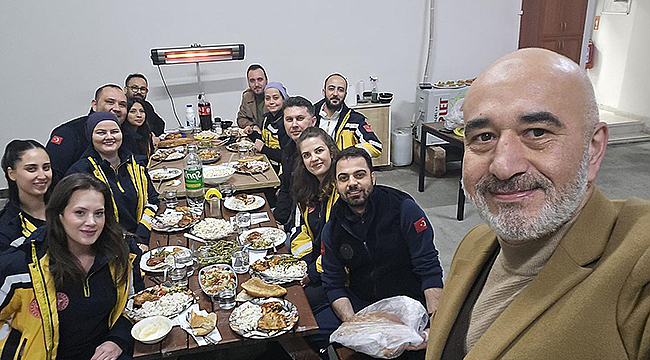 ÇAN'DA ACİL SAĞLIK PERSONELİYLE İFTAR BULUŞMASI
