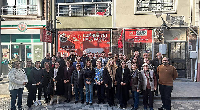 CHP ÇANAKKALE MERKEZ İLÇE BAŞKANI ERGUN'DAN YENİ YÖNETİME ZİYARET