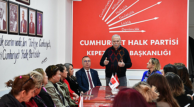 CHP KEPEZ BELDE BAŞKANLIĞI'NA TEBRİK ZİYARETİ