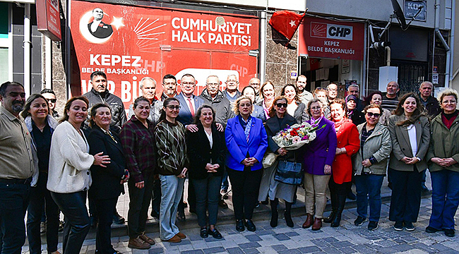 CHP KEPEZ BELDE BAŞKANLIĞI'NA TEBRİK ZİYARETİ