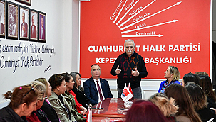 CHP KEPEZ BELDE BAŞKANLIĞI'NA TEBRİK ZİYARETİ