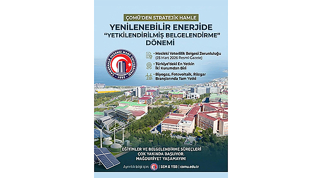 ÇOMÜ'DEN STRATEJİK HAMLE