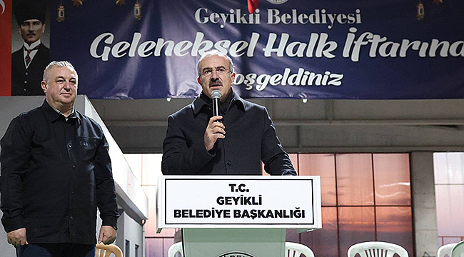 GEYİKLİ'DE İFTAR BULUŞMASI
