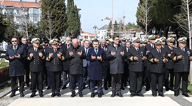 HASTANE BAYIRI ŞEHİTLİĞİ'NDE 18 MART ANMA PROGRAMI