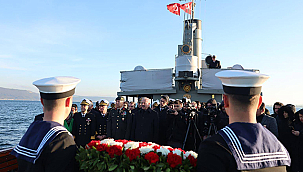 NUSRET MAYIN GEMİSİ'NİN TARİHİ GÖREVİ ÇANAKKALE'DE ANILDI
