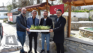 SARICAELİ KÖYÜ'NE LAVANTA DESTEĞİ