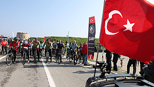 1050 BİSİKLETLİ ŞEHİTLER İÇİN PEDAL ÇEVİRDİ