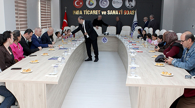 23 NİSAN'DA MİNİK BAŞKANLAR BİGA TSO'DAYDI