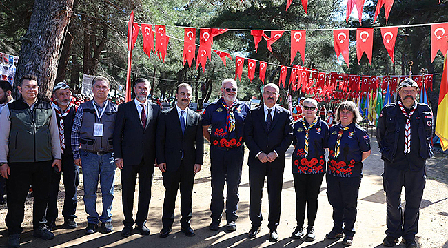 57. ALAY VEFA YÜRÜYÜŞÜ İÇİN GELEN İZCİLER KOCADERE'DE BULUŞTU