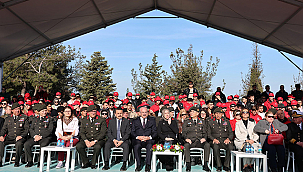 57. PİYADE ALAYI SANCAK DEVİR TESLİM TÖRENİ CONKBAYIRI'NDA GERÇEKLEŞTİRİLDİ