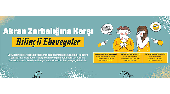 AKRAN ZORBALIĞINA KARŞI EBEVEYNLERE YÖNELİK EĞİTİMLER SÜRÜYOR