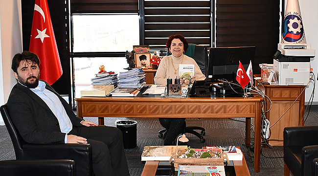 ÇANAKKALE SAVAŞLARI ENSTİTÜSÜ MÜDÜRÜ UTKAN EMRE ER, ÇTSO'YU ZİYARET ETTİ