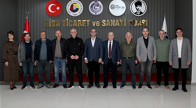 CHP BİGA İLÇE BAŞKANLIĞI'NDAN BİGA TSO'YA ZİYARET