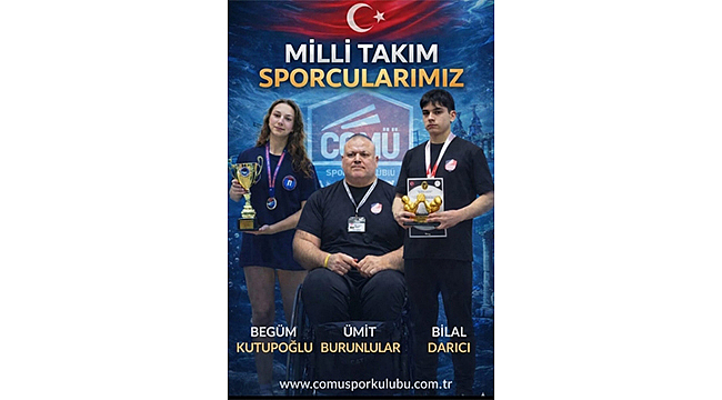 ÇOMÜ SPOR KULÜBÜ'NDEN MİLLİ GURUR: 3 SPORCUMUZ MİLLİ TAKIMDA