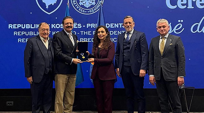 HİSARCIKLIOĞLU'NA KOSOVA'DAN EN ÜST DÜZEY DEVLET MADALYASI