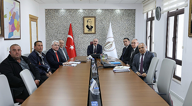 İL ÖZEL İDARESİ'NDE ÇALIŞMALAR DEĞERLENDİRİLDİ