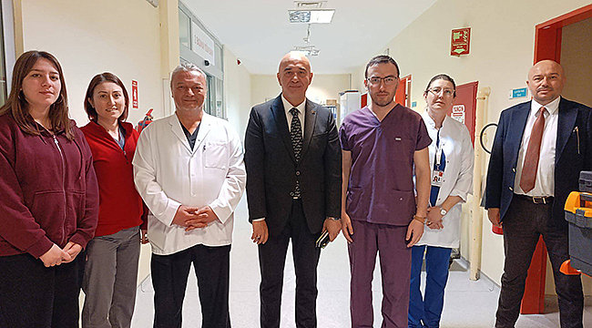 İL SAĞLIK MÜDÜRÜ HAKAN GÖRGÜLÜ EZİNE'DE İNCELEMELERDE BULUNDU