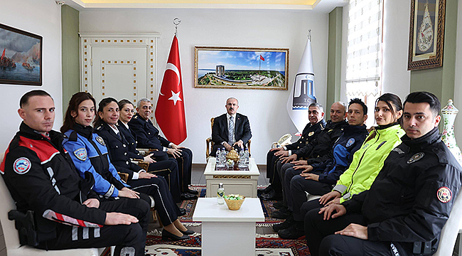 POLİS HAFTASI'NDA ANLAMLI ZİYARET