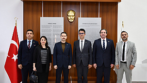 REKTÖR ERENOĞLU'NDAN YENİCE KAYMAKAMI MEHMET CAN İRDELP'E ZİYARET