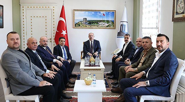 TÜRKİYE GELENEKSEL GÜREŞ FEDERASYONU'NDAN VALİ TORAMAN'A ZİYARET