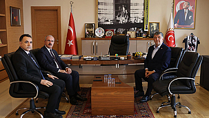 VALİ TORAMAN'DAN İL GENEL MECLİSİ BAŞKANI ERTUĞRUL'A TEBRİK ZİYARETİ