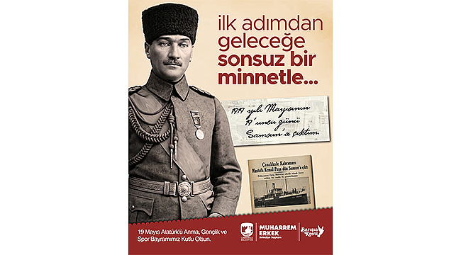 BAŞKAN ERKEK'İN 19 MAYIS ATATÜRK'Ü ANMA, GENÇLİK VE SPOR BAYRAMI MESAJI