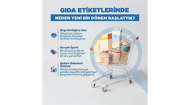 GIDA ETİKETLERİNDE YENİ DÖNEM