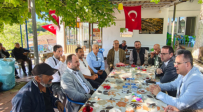 KÖY KÖY GEZDİLER; İYİ PARTİ TEŞKİLATI KÖYLÜLERLE OMUZ OMUZA