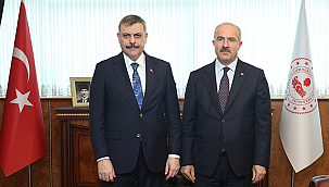 VALİ TORAMAN'DAN İÇİŞLERİ BAKANI ÇİFTÇİ'YE ZİYARET