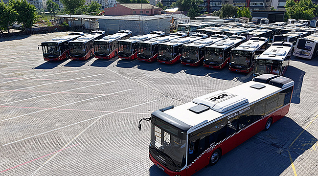 YENİ OTOBÜSLER HİZMETE BAŞLADI