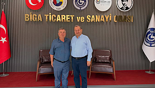 BİGA KENT KONSEYİ BAŞKANI ERKAP'TAN BİGA TSO'YA ZİYARET