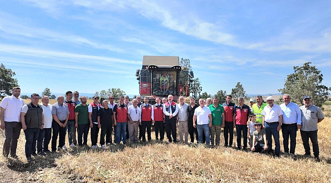 ÇANAKKALE'DE MERA ISLAH PROJESİ KAPSAMINDA ARPA HASADI GERÇEKLEŞTİRİLDİ