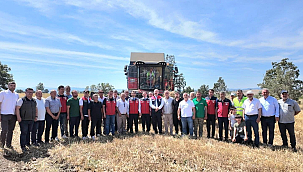 ÇANAKKALE'DE MERA ISLAH PROJESİ KAPSAMINDA ARPA HASADI GERÇEKLEŞTİRİLDİ