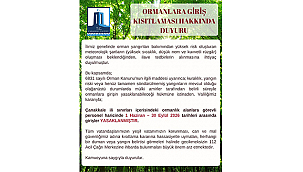ÇANAKKALE'DE ORMANLARA GİRİŞ YASAĞI BUGÜN İTİBARIYLA BAŞLADI