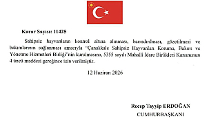 ÇANAKKALE'DE SAHİPSİZ HAYVANLAR İÇİN YENİ BİRLİK KURULDU