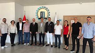 ÇTSO YÖNETİMİNDEN OSB BAŞKANI HARUN ERKAN'A HAYIRLI OLSUN ZİYARETİ