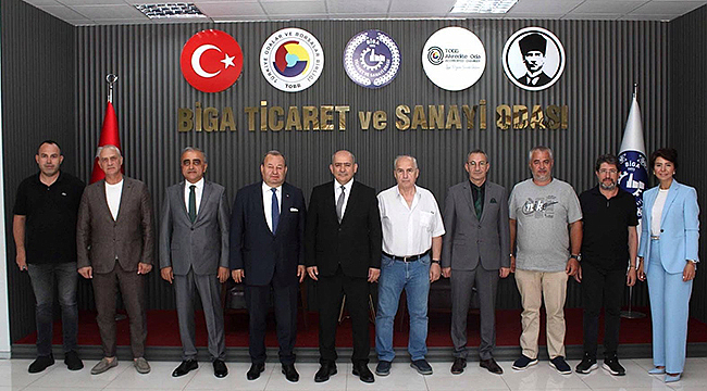 DEFTERDAR ÇELİK'TEN BİGA TSO'YA ZİYARET
