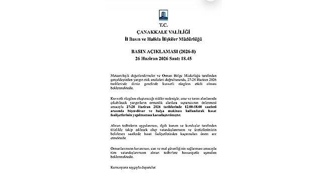 HASADA RÜZGAR ENGELİ