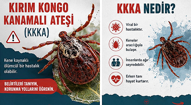 KENEYE KARŞI UYARI: KIRIM KONGO KANAMALI ATEŞİNE DİKKAT!