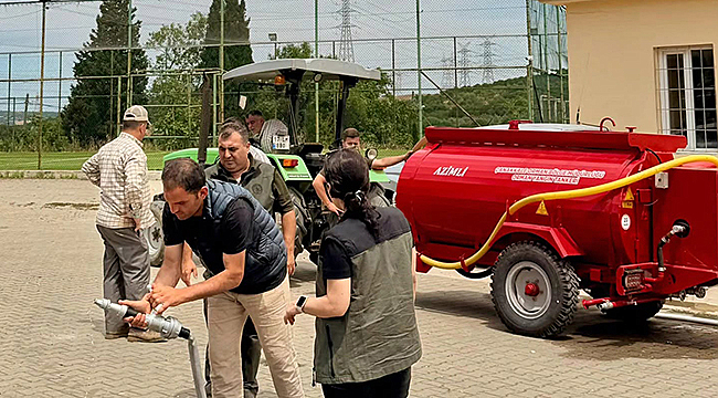 KÖYLÜLERE YANGIN TANKERİ EĞİTİMİ