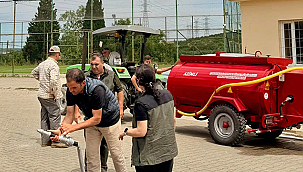 KÖYLÜLERE YANGIN TANKERİ EĞİTİMİ