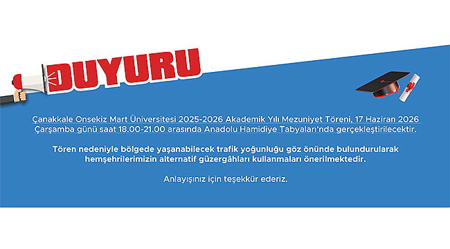 ÖNEMLİ DUYURU!
